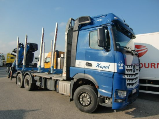 Mercedes-Benz Arocs 3353 6x4 Holztransp., Palfinger Kran Epsilon - Tovornjak za prevoz lesa, Tovornjak z dvigalom: slika 1 Mercedes-Benz Arocs 3353 6x4 Holztransp., Palfinger Kran Epsilon - Tovornjak za prevoz lesa, Tovornjak z dvigalom: slika 1