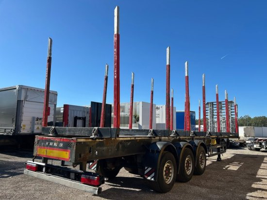 Schwarzmüller Holzauflieger, 8 Rungenpaare, SAF-Achsen, Liftachse - Polprikolica za prevoz lesa: slika 5 Schwarzmüller Holzauflieger, 8 Rungenpaare, SAF-Achsen, Liftachse - Polprikolica za prevoz lesa: slika 5