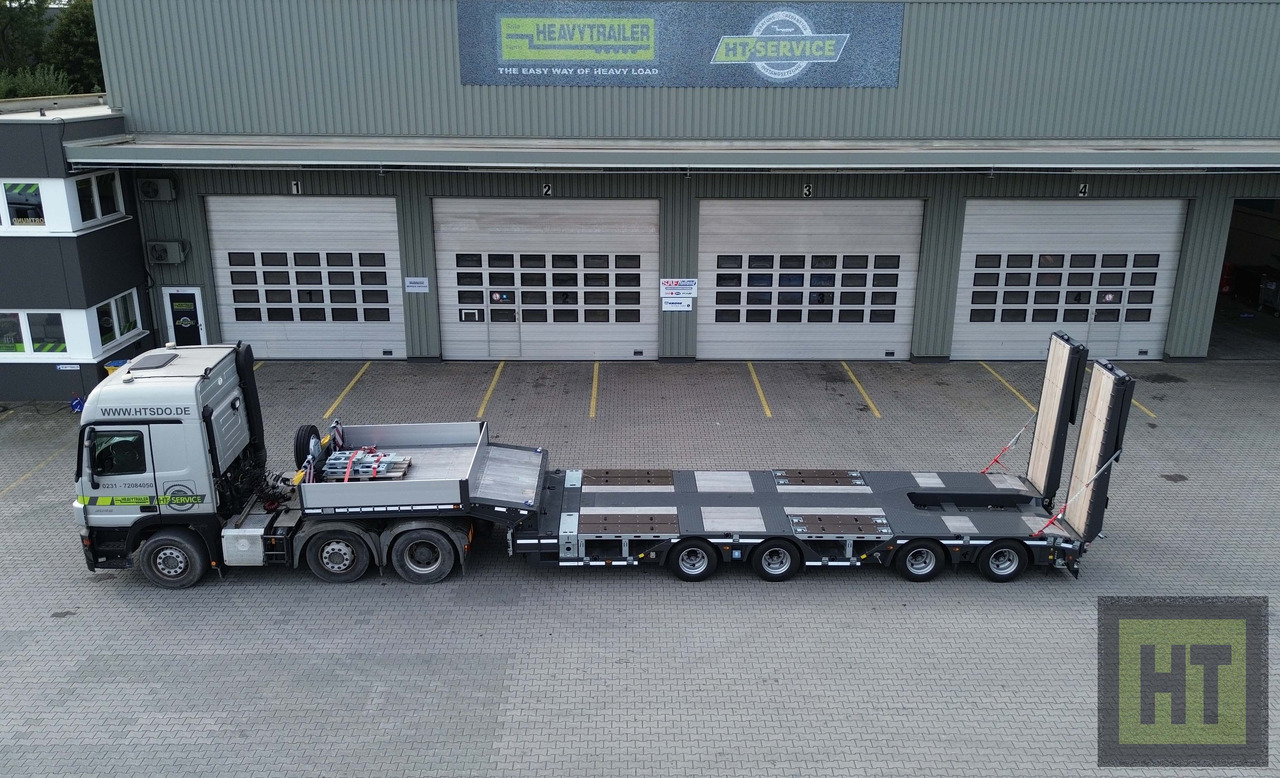 Faymonville 4-(2+2)-Achs-Tele-Semi m. Radmulden u. Rampen - Nizko noseča polprikolica: slika 2 Faymonville 4-(2+2)-Achs-Tele-Semi m. Radmulden u. Rampen - Nizko noseča polprikolica: slika 2