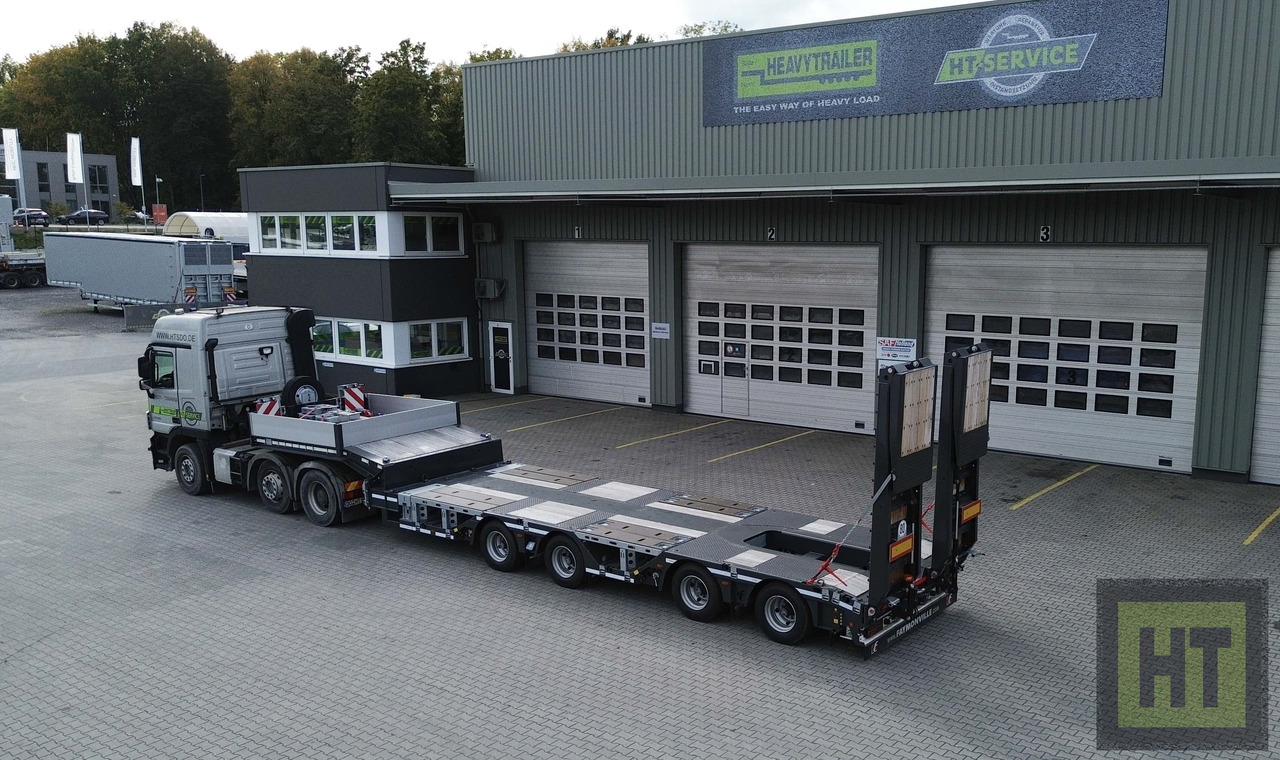 Faymonville 4-(2+2)-Achs-Tele-Semi m. Radmulden u. Rampen - Nizko noseča polprikolica: slika 1 Faymonville 4-(2+2)-Achs-Tele-Semi m. Radmulden u. Rampen - Nizko noseča polprikolica: slika 1