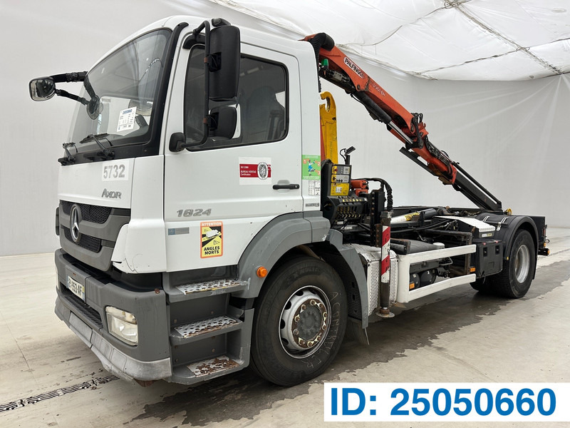 Mercedes-Benz Axor 1824 - Kotalni prekucni tovornjak, Tovornjak z dvigalom: slika 1 Mercedes-Benz Axor 1824 - Kotalni prekucni tovornjak, Tovornjak z dvigalom: slika 1