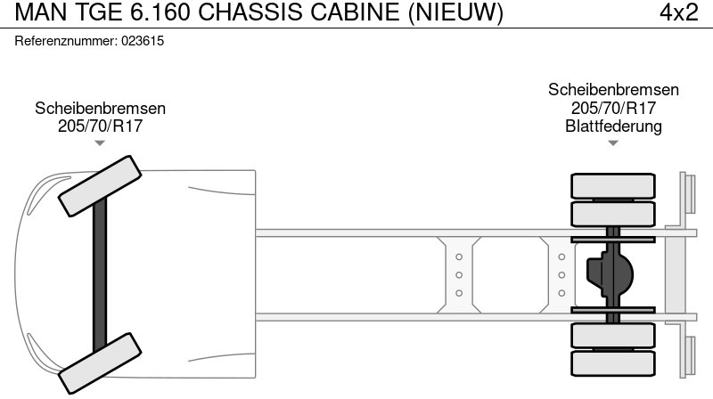 MAN TGE 6.160 CHASSIS CABINE (NIEUW) lizing MAN TGE 6.160 CHASSIS CABINE (NIEUW): slika 17