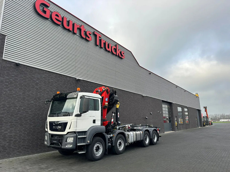 Kotalni prekucni tovornjak, Tovornjak z dvigalom MAN TGS 35.460 8X4 BL+ HYVA 18.55.S HAAKARMSYSTEEM EFFER 395-5 KRAAN/KRAN/CRANE/GRUA: slika 10