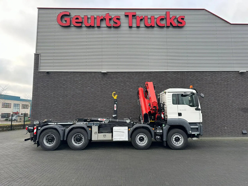 Kotalni prekucni tovornjak, Tovornjak z dvigalom MAN TGS 35.460 8X4 BL+ HYVA 18.55.S HAAKARMSYSTEEM EFFER 395-5 KRAAN/KRAN/CRANE/GRUA: slika 12