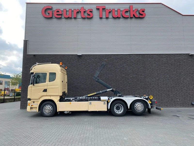 Scania R450 6X2 + PALFINGER HAAKARMSYSTEEM/ABROLLKIPPER/HOOKLIFT - Kotalni prekucni tovornjak: slika 1 Scania R450 6X2 + PALFINGER HAAKARMSYSTEEM/ABROLLKIPPER/HOOKLIFT - Kotalni prekucni tovornjak: slika 1