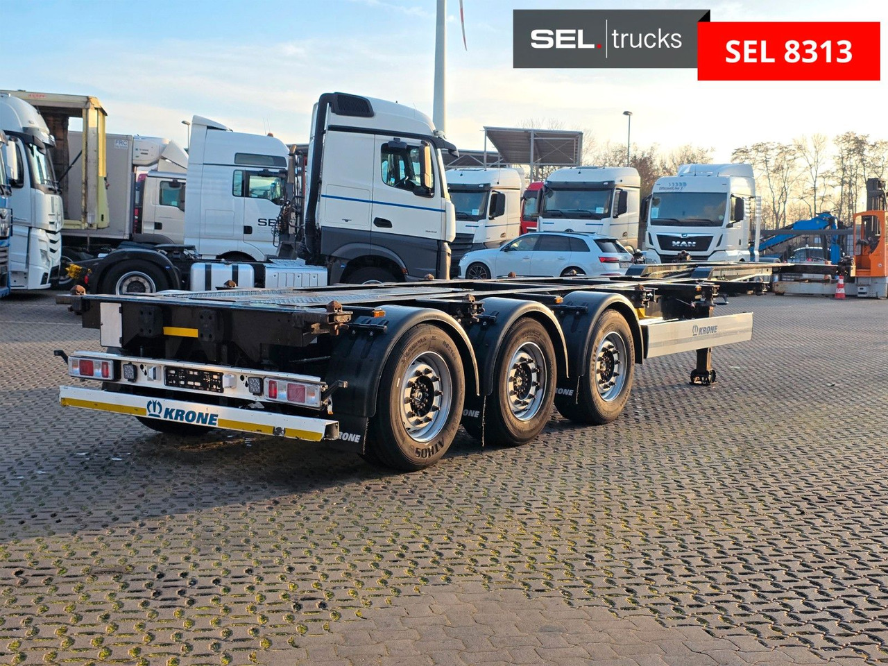 Krone SD / Teleskop / 11.035-12.640 / Liftachse - Kontejnerska polprikolica/ Polprikolica z zamenljivim tovoriščem: slika 5 Krone SD / Teleskop / 11.035-12.640 / Liftachse - Kontejnerska polprikolica/ Polprikolica z zamenljivim tovoriščem: slika 5