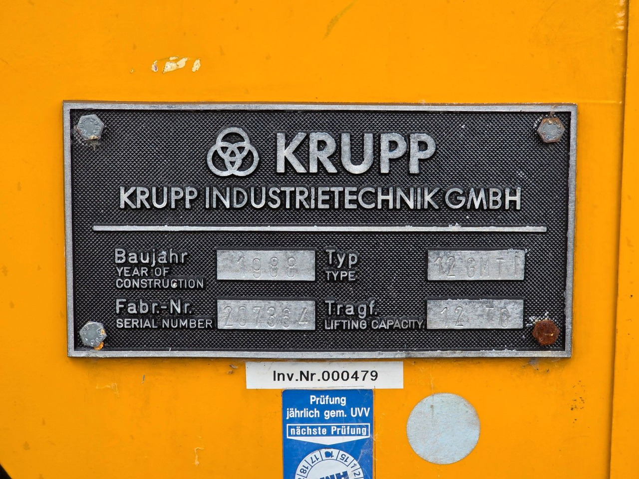 Tovornjak z dvigalom Krupp 12 GMTI Mobilkran: slika 30