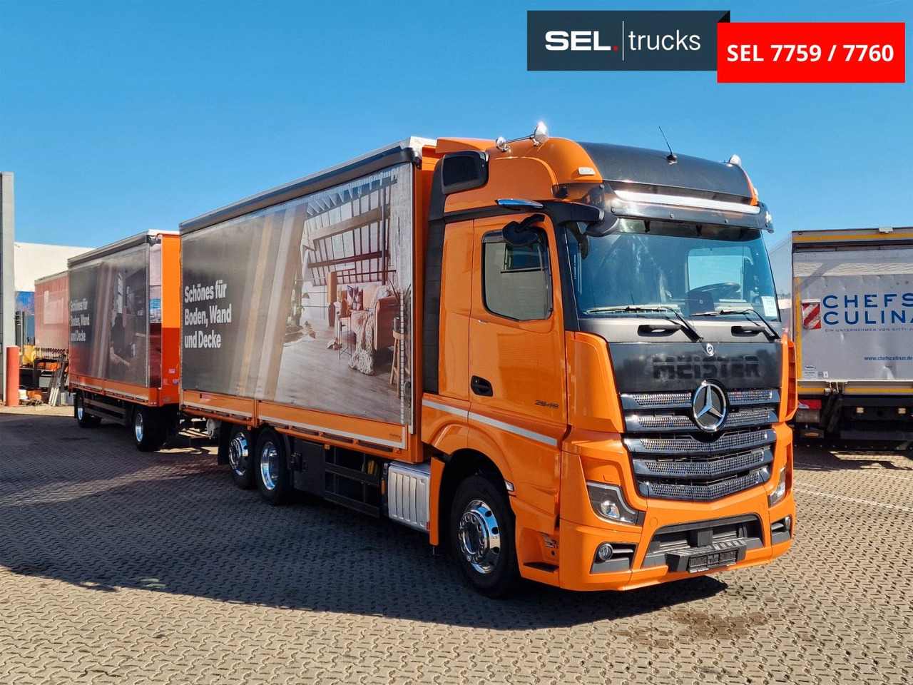 Mercedes-Benz Actros 2548 / Retarder / Euro 6E / Aluklappen - Tovornjak s ponjavo: slika 3 Mercedes-Benz Actros 2548 / Retarder / Euro 6E / Aluklappen - Tovornjak s ponjavo: slika 3
