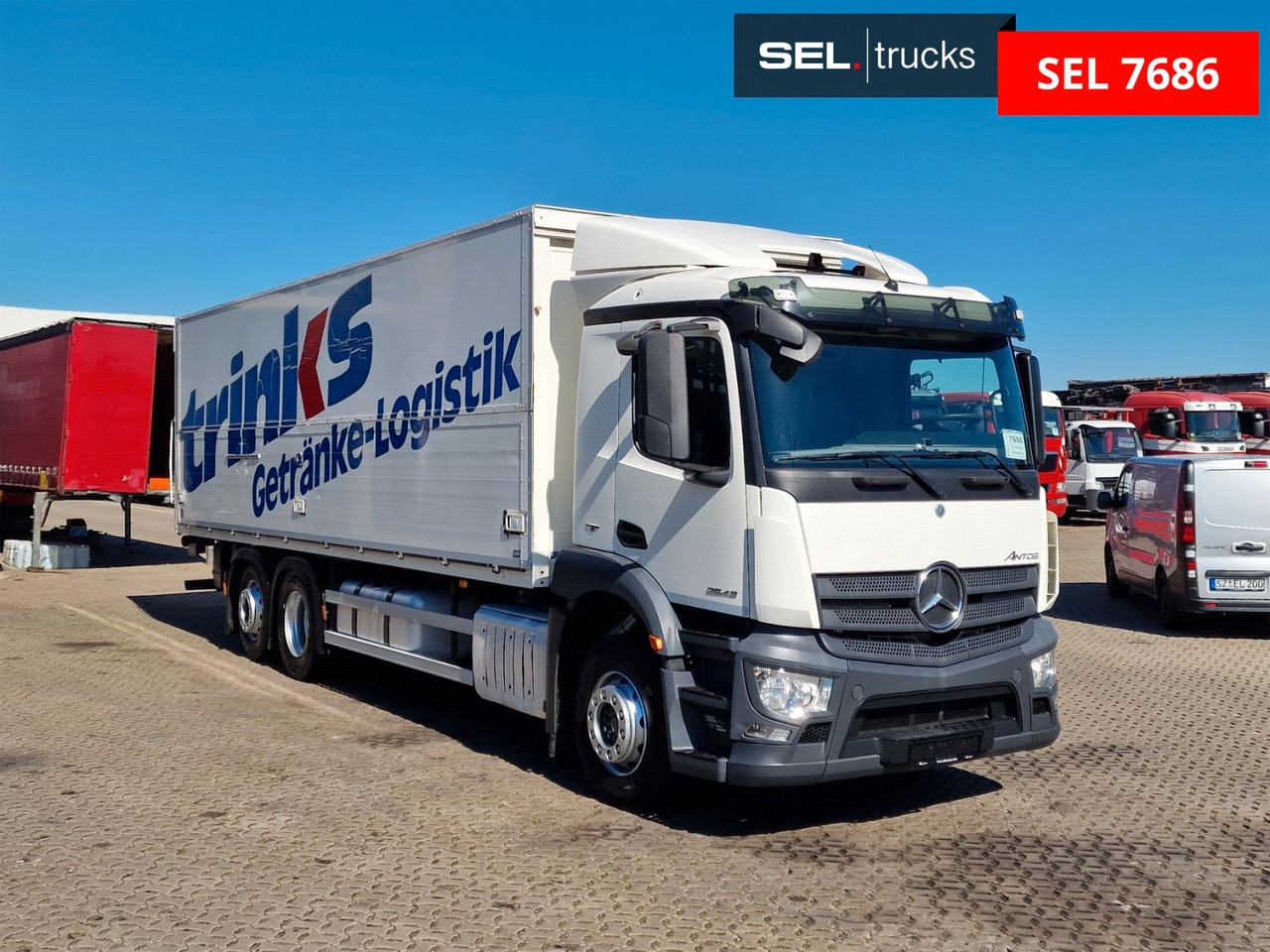 Mercedes-Benz Antos 2543 / Ladebordwand / Lenkachse /Liftachse - Tovornjak za prevoz pijač: slika 3 Mercedes-Benz Antos 2543 / Ladebordwand / Lenkachse /Liftachse - Tovornjak za prevoz pijač: slika 3