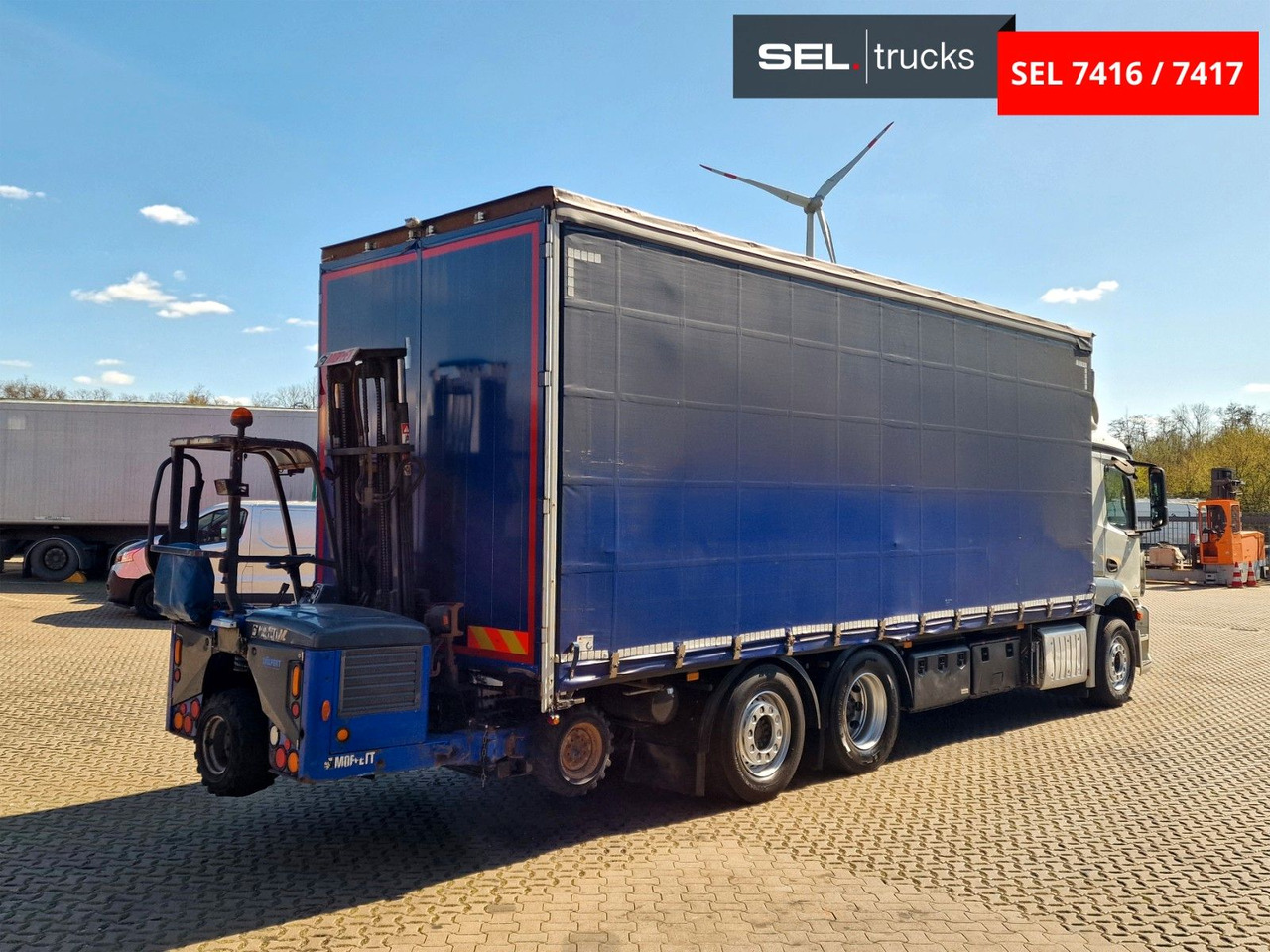 Mercedes-Benz Antos 2543 /Retarder / mit Stapler / Lenkachse - Tovornjak s ponjavo: slika 5 Mercedes-Benz Antos 2543 /Retarder / mit Stapler / Lenkachse - Tovornjak s ponjavo: slika 5
