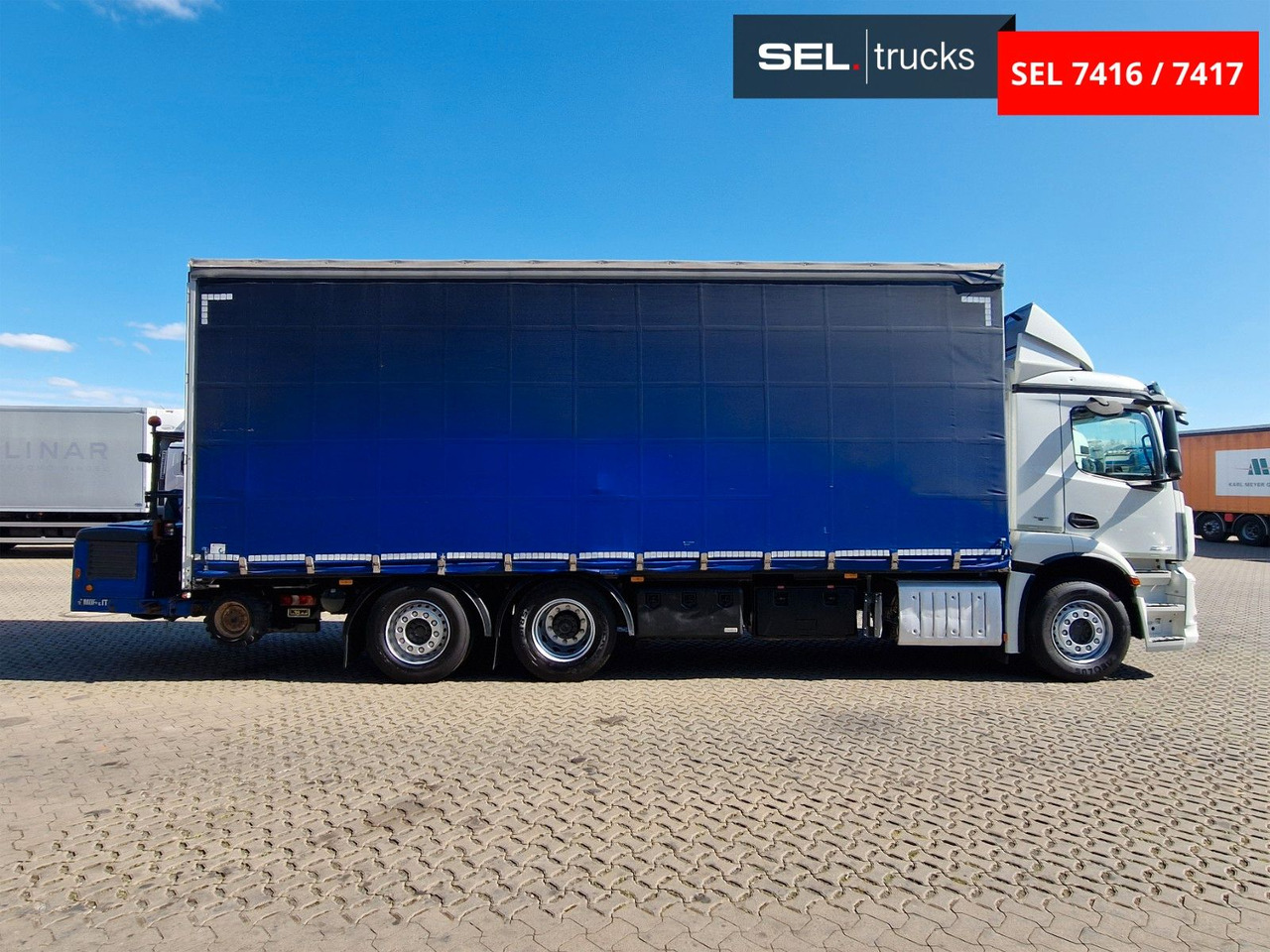 Mercedes-Benz Antos 2543 /Retarder / mit Stapler / Lenkachse - Tovornjak s ponjavo: slika 4 Mercedes-Benz Antos 2543 /Retarder / mit Stapler / Lenkachse - Tovornjak s ponjavo: slika 4