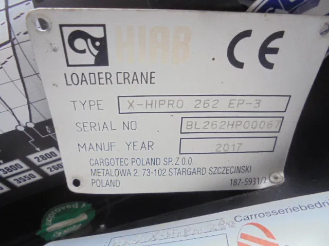 Paletno dvigalo Hiab 262 EP-3 X HI-PRO: slika 7
