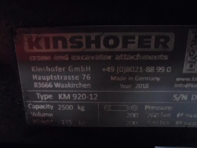 Kinshofer KM 920-12 - Paletno dvigalo: slika 5 Kinshofer KM 920-12 - Paletno dvigalo: slika 5