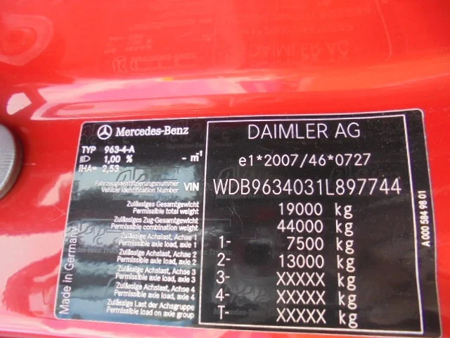 Vlačilec Mercedes-Benz Actros 1943 LS EUR6: slika 16 Vlačilec Mercedes-Benz Actros 1943 LS EUR6: slika 16