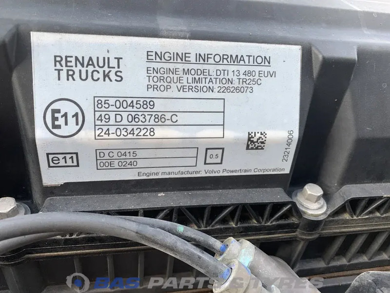 Renault T-Serie Motor Renault DTI13 480 K4 7485020846 - Motor za Tovornjak: slika 5 Renault T-Serie Motor Renault DTI13 480 K4 7485020846 - Motor za Tovornjak: slika 5