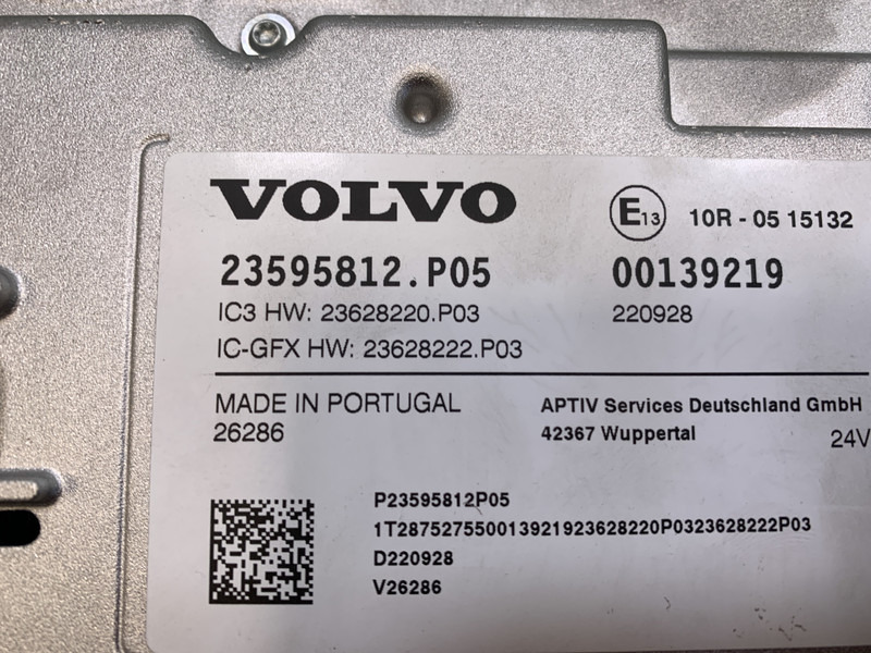 Volvo FH4B - Armaturna plošča za Tovornjak: slika 3 Volvo FH4B - Armaturna plošča za Tovornjak: slika 3