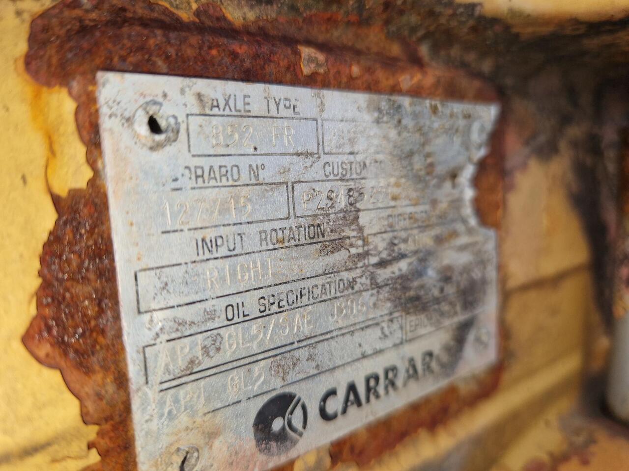 EJES CARRARO 852 FR PAR CASE 1288 - Os in deli za Gradbeni stroj: slika 3 EJES CARRARO 852 FR PAR CASE 1288 - Os in deli za Gradbeni stroj: slika 3