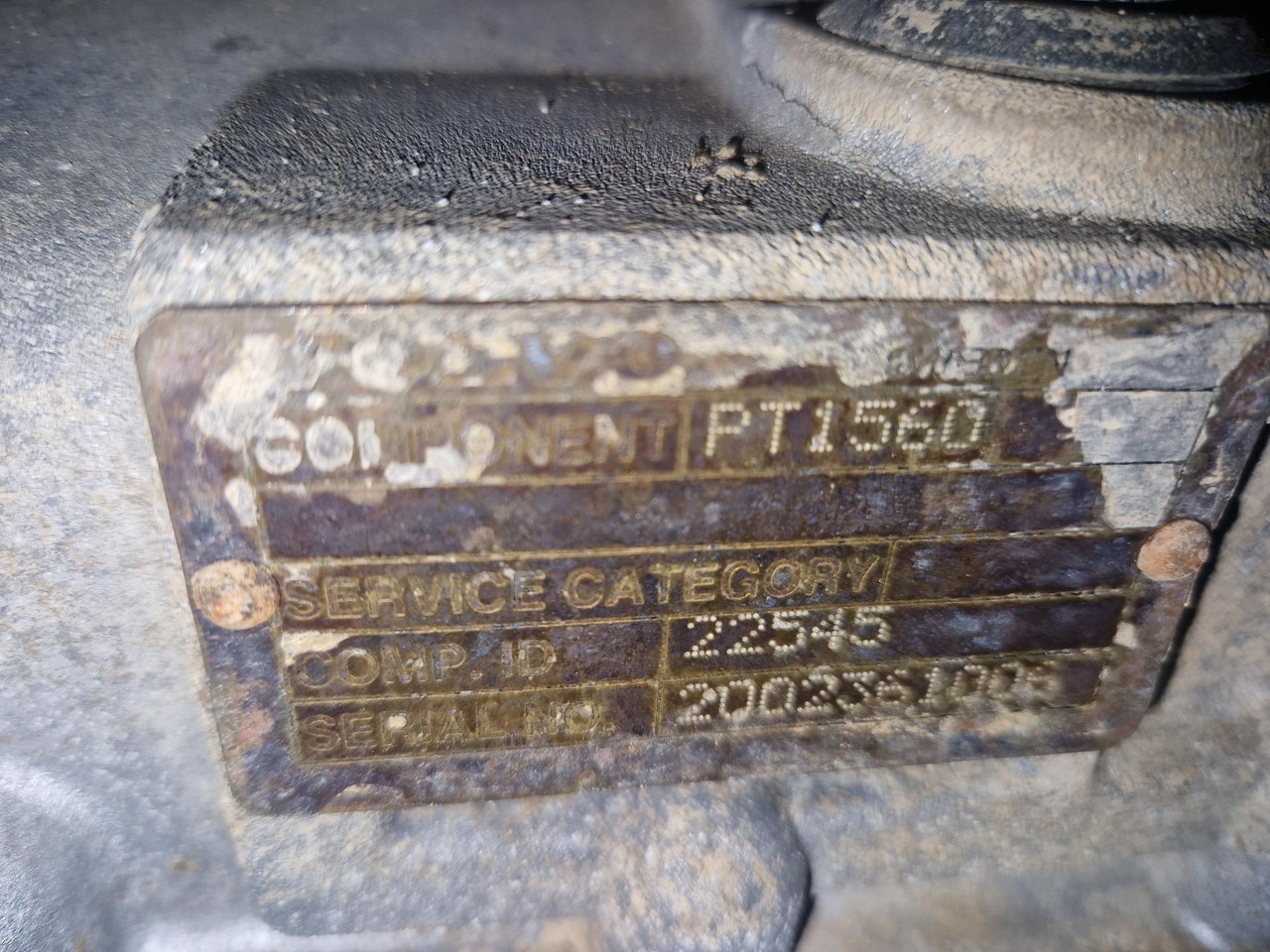 VOLVO PT1560 (VOLVO A25D) - Transmission za Zglobni demper: slika 3 VOLVO PT1560 (VOLVO A25D) - Transmission za Zglobni demper: slika 3