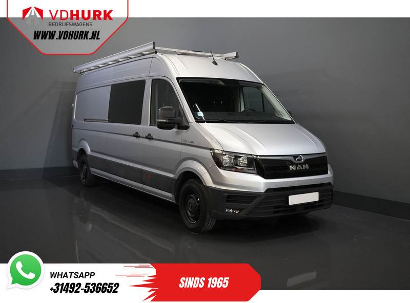MAN TGE 3.180 180 pk DSG Aut. L4H3 DC Dubbel Cabine BPM VRIJ! 7 pers./ 270Gr. Deuren/ Carplay/ Imperiaal + Trap/ Gev.Stoel/ Cruise/ Came - Furgon, Dostavno vozilo z dvojno kabino: slika 1 MAN TGE 3.180 180 pk DSG Aut. L4H3 DC Dubbel Cabine BPM VRIJ! 7 pers./ 270Gr. Deuren/ Carplay/ Imperiaal + Trap/ Gev.Stoel/ Cruise/ Came - Furgon, Dostavno vozilo z dvojno kabino: slika 1