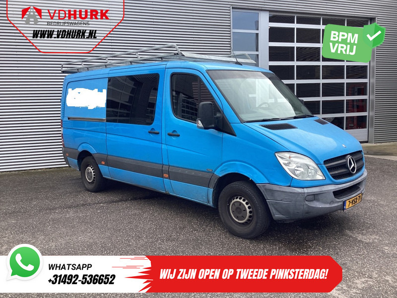 Mercedes-Benz Sprinter 313 2.2 CDI Aut. L2 DC Dubbel Cabine BPM VRIJ! Airco/ 2.8t Trekverm./ Imperiaal & Trap - Furgon, Dostavno vozilo z dvojno kabino: slika 1 Mercedes-Benz Sprinter 313 2.2 CDI Aut. L2 DC Dubbel Cabine BPM VRIJ! Airco/ 2.8t Trekverm./ Imperiaal & Trap - Furgon, Dostavno vozilo z dvojno kabino: slika 1