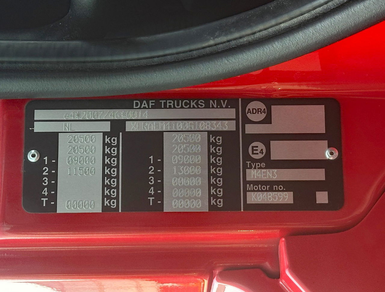 Tovornjak zabojnik DAF CF 290 FA Space CAB Hardhouten Vloer 2500 KG Klep Nieuw Staat: slika 27
