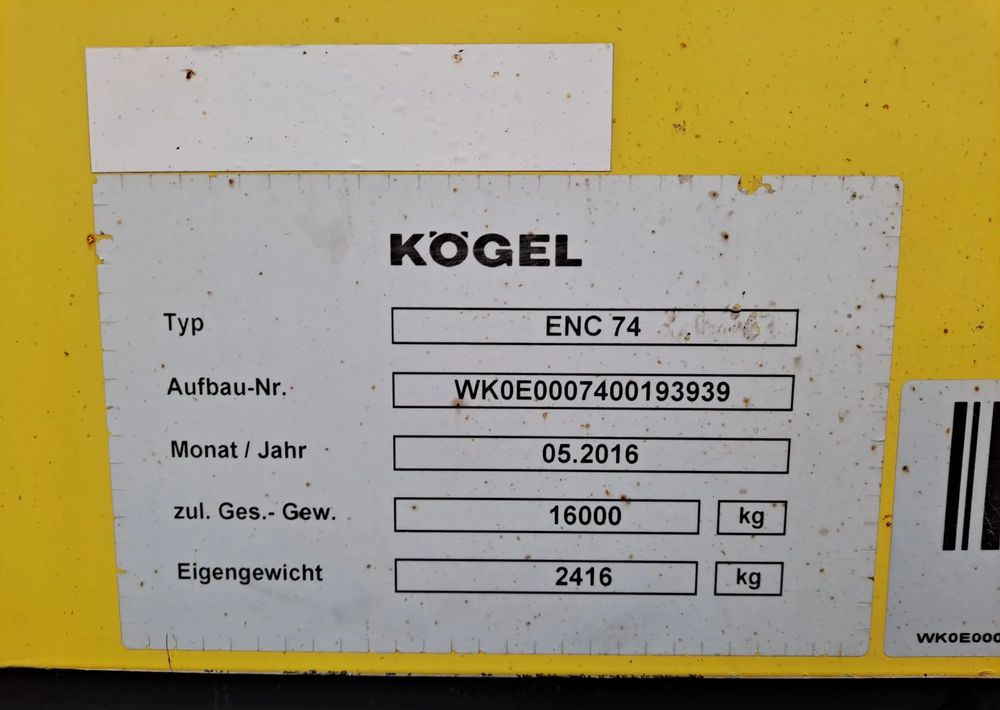 Zamenljivo tovorišče s ponjavo Inny Wymienna zabudowa Krone BDF Kogel: slika 6
