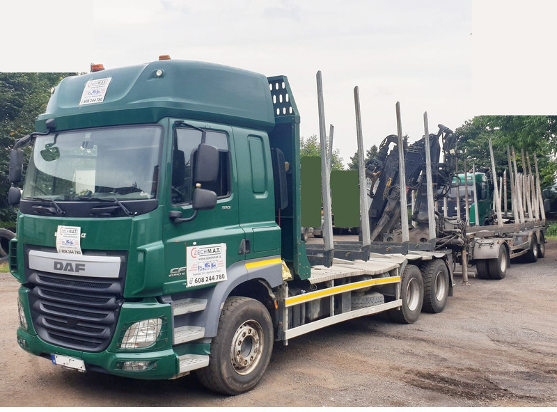 DAF 6x4 CF510 33/26t +HIAB Loglift 135 ZT94 +Umikov PP3 - Tovornjak za prevoz lesa, Tovornjak z dvigalom: slika 5 DAF 6x4 CF510 33/26t +HIAB Loglift 135 ZT94 +Umikov PP3 - Tovornjak za prevoz lesa, Tovornjak z dvigalom: slika 5
