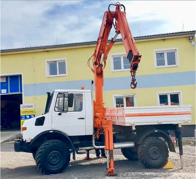 Mercedes-Benz UNIMOG 427.11 +12m! - Tovornjak prekucnik, Tovornjak z dvigalom: slika 1 Mercedes-Benz UNIMOG 427.11 +12m! - Tovornjak prekucnik, Tovornjak z dvigalom: slika 1