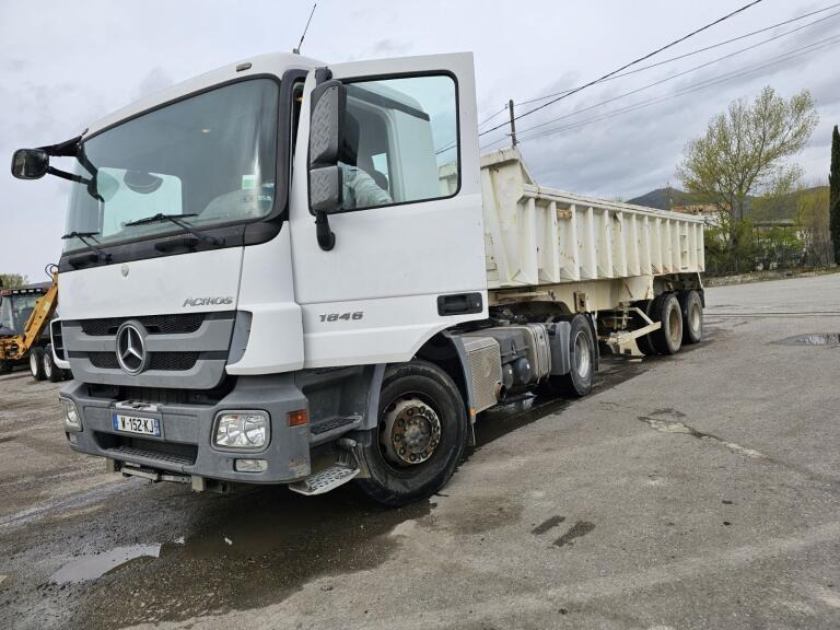 Mercedes Actros 1846 - Vlačilec, Kiper polprikolica: slika 1 Mercedes Actros 1846 - Vlačilec, Kiper polprikolica: slika 1