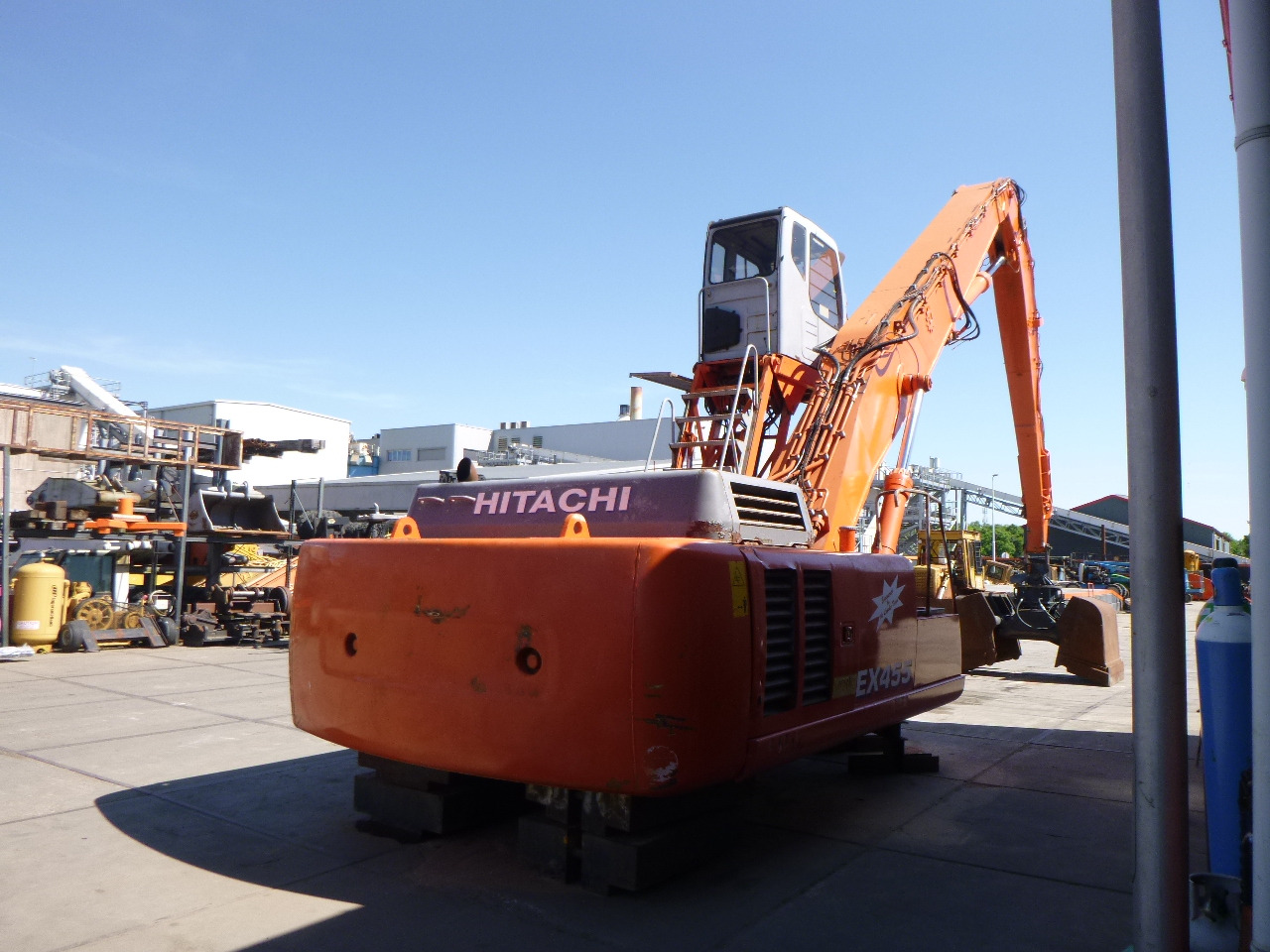 FIAT-HITACHI EX455 Stationary dock/ship material handler - Bager za prekladanje primarnih/ Sekundarnih surovin: slika 4 FIAT-HITACHI EX455 Stationary dock/ship material handler - Bager za prekladanje primarnih/ Sekundarnih surovin: slika 4