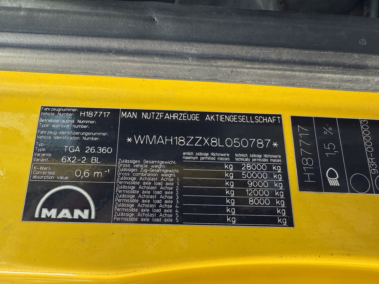 MAN TGA 26.360 6X2 Kipper Kran Palfinger 15500 - Tovornjak prekucnik, Tovornjak z dvigalom: slika 5 MAN TGA 26.360 6X2 Kipper Kran Palfinger 15500 - Tovornjak prekucnik, Tovornjak z dvigalom: slika 5