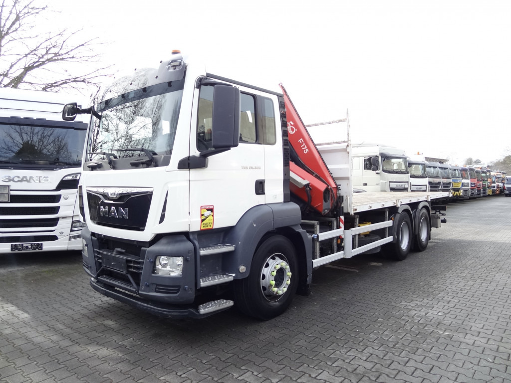 MAN TGS 26.320 6X4 BB mit Kran Fassi F175 - Tovornjak z dvigalom, Tovornjak s kesonom: slika 1 MAN TGS 26.320 6X4 BB mit Kran Fassi F175 - Tovornjak z dvigalom, Tovornjak s kesonom: slika 1