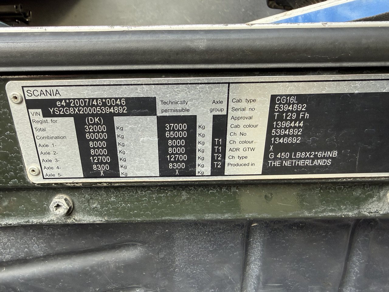 Scania G450 8X2*6 Kipper Kran HMF 2620 K5 - Tovornjak prekucnik, Tovornjak z dvigalom: slika 5 Scania G450 8X2*6 Kipper Kran HMF 2620 K5 - Tovornjak prekucnik, Tovornjak z dvigalom: slika 5