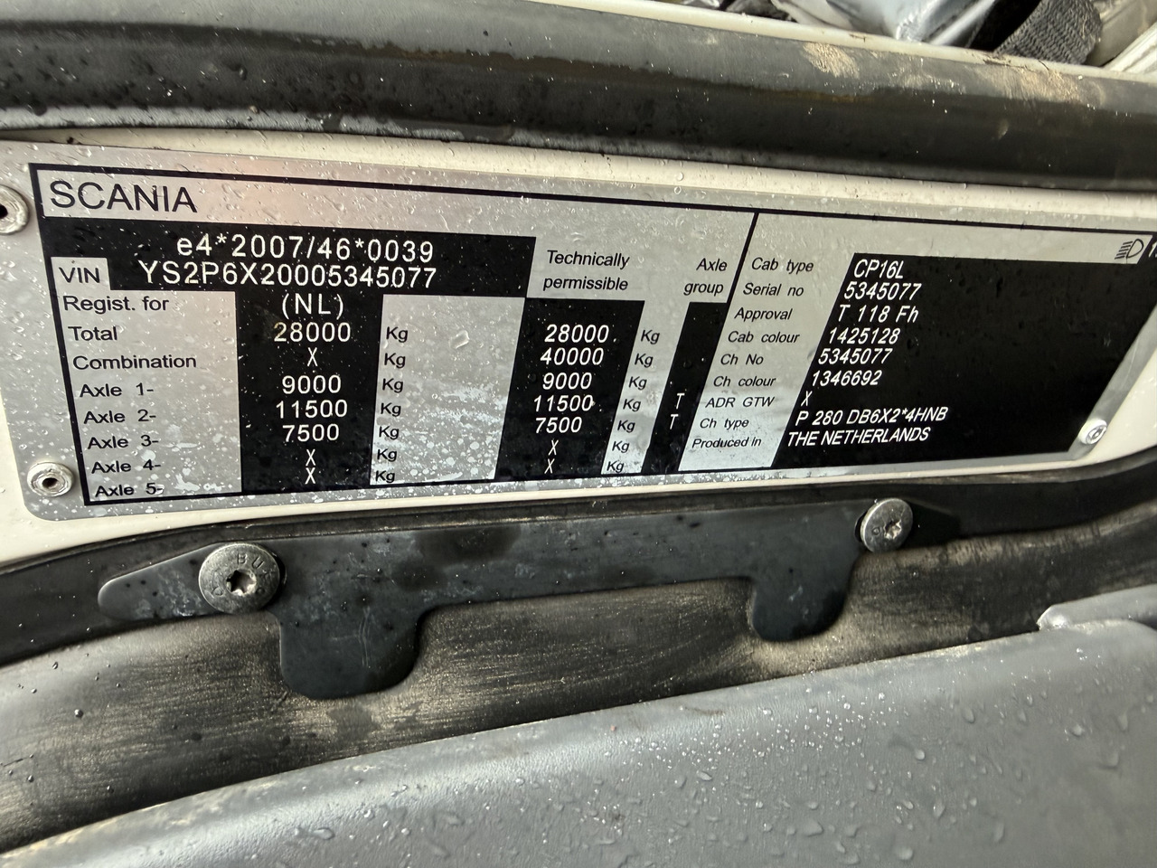 Scania P280 6X2*4 - Tovornjak-šasija: slika 3 Scania P280 6X2*4 - Tovornjak-šasija: slika 3