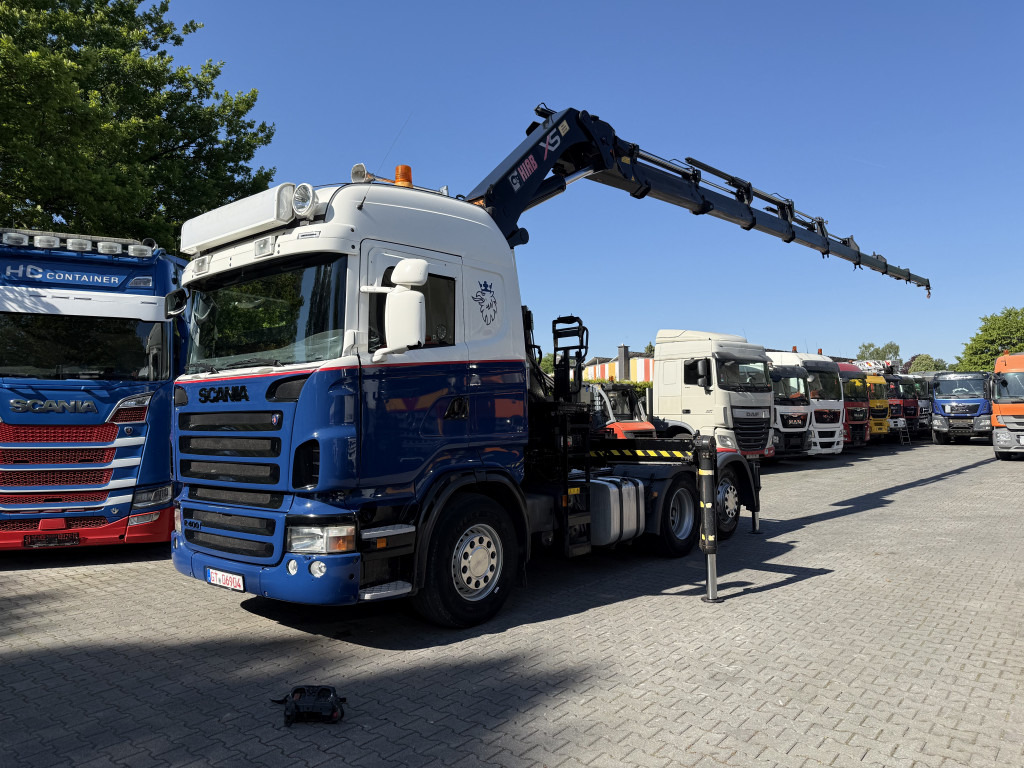 Scania R400 6X2 Kran Hiab 377-8 bis 25 Meter - Tovornjak z dvigalom, Vlačilec: slika 1 Scania R400 6X2 Kran Hiab 377-8 bis 25 Meter - Tovornjak z dvigalom, Vlačilec: slika 1