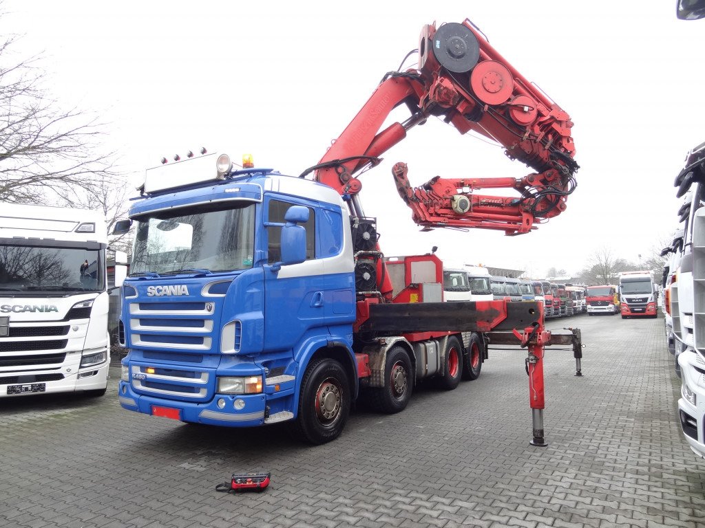 Scania R480 8X4 Effer 1550 bis 40 Meter - Tovornjak z dvigalom, Vlačilec: slika 1 Scania R480 8X4 Effer 1550 bis 40 Meter - Tovornjak z dvigalom, Vlačilec: slika 1