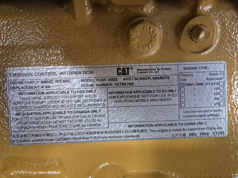 Caterpillar 3054C DITAAC Engine + Radiator - Motor za Industrijska oprema: slika 2 Caterpillar 3054C DITAAC Engine + Radiator - Motor za Industrijska oprema: slika 2