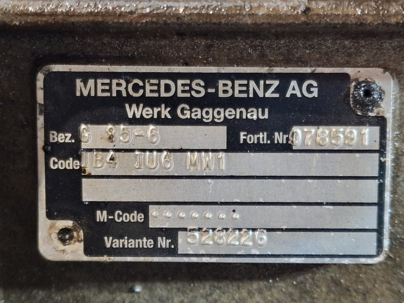 Mercedes Benz G85-6 Gearbox - Menjalnik: slika 2 Mercedes Benz G85-6 Gearbox - Menjalnik: slika 2
