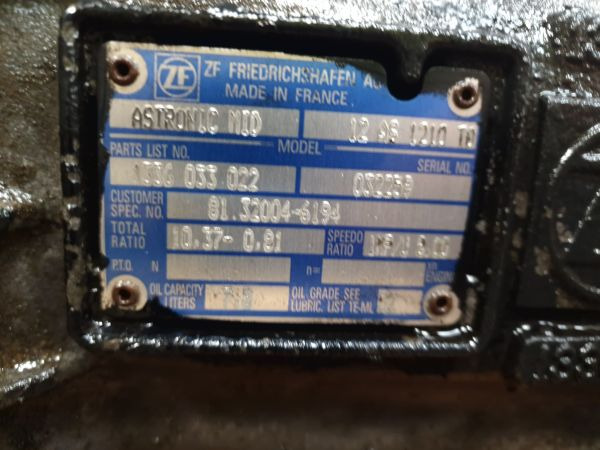 ZF Astronic 12AS1210TO Gearbox 2012 250 - Menjalnik: slika 2 ZF Astronic 12AS1210TO Gearbox 2012 250 - Menjalnik: slika 2