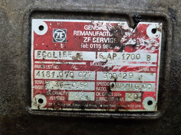 ZF Ecolife 6AP1700B Gearbox - Menjalnik: slika 2 ZF Ecolife 6AP1700B Gearbox - Menjalnik: slika 2