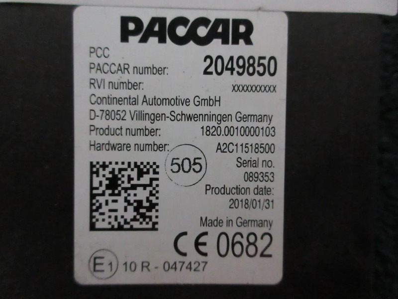 DAF 2049850 PCC MODULEN DAF CF XF EURO 6 - Električni sistem za Tovornjak: slika 5 DAF 2049850 PCC MODULEN DAF CF XF EURO 6 - Električni sistem za Tovornjak: slika 5