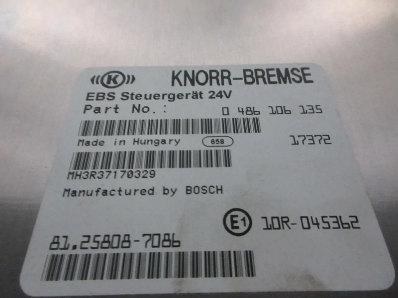 MAN 81.25808-7086 EBS STEURGERAT MAN TGX TGS TGM EURO 6 - Električni sistem za Tovornjak: slika 5 MAN 81.25808-7086 EBS STEURGERAT MAN TGX TGS TGM EURO 6 - Električni sistem za Tovornjak: slika 5