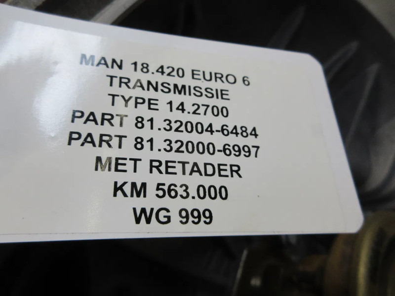 MAN 81.32004-6484 // 81.32000-6997 TIPMATIC 14.2700 NM MAN TGX TGS 18.460 MODEL 2020 - Menjalnik za Tovornjak: slika 5 MAN 81.32004-6484 // 81.32000-6997 TIPMATIC 14.2700 NM MAN TGX TGS 18.460 MODEL 2020 - Menjalnik za Tovornjak: slika 5
