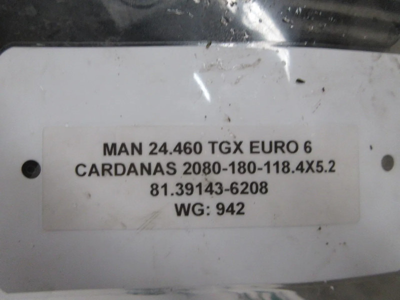 MAN 81.39143-6208 2080-180-118.4X5.2 AANDRIJFAS MAN TGX EURO 6 6X2 - Polosovina za Tovornjak: slika 5 MAN 81.39143-6208 2080-180-118.4X5.2 AANDRIJFAS MAN TGX EURO 6 6X2 - Polosovina za Tovornjak: slika 5
