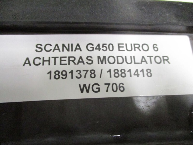 Scania G450 1891378 / 1881418 ACHTERAS MODULATOR EURO 6 - Zavorni deli za Tovornjak: slika 2 Scania G450 1891378 / 1881418 ACHTERAS MODULATOR EURO 6 - Zavorni deli za Tovornjak: slika 2