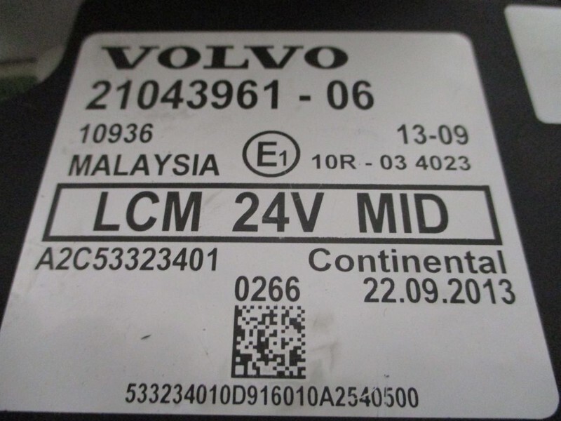 Volvo 21043961 VOLVO REGELEENHEID FM FH FMX EURO 5 - Električni sistem za Tovornjak: slika 3 Volvo 21043961 VOLVO REGELEENHEID FM FH FMX EURO 5 - Električni sistem za Tovornjak: slika 3