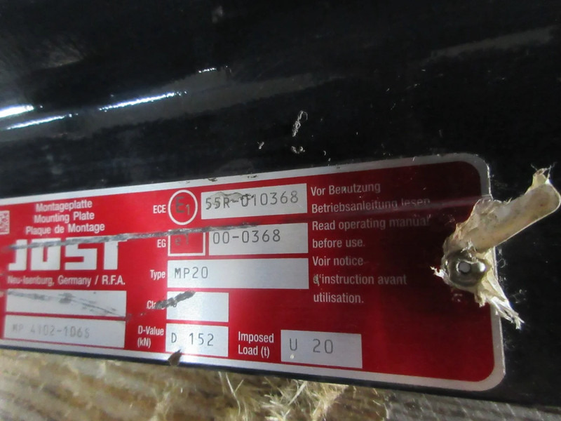 Jost 81.42710-6284//81.42175-0037//81.42710-6310 JOST D152 MP20 - Spojni element za priklopnik za Tovornjak: slika 5 Jost 81.42710-6284//81.42175-0037//81.42710-6310 JOST D152 MP20 - Spojni element za priklopnik za Tovornjak: slika 5