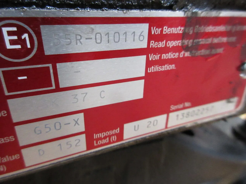 Jost G50-X 37C D 152 U 20 G50-X 37C D 152 U 20 MAN 18.460 EURO 6 MODEL 2020 - Spojni element za priklopnik za Tovornjak: slika 5 Jost G50-X 37C D 152 U 20 G50-X 37C D 152 U 20 MAN 18.460 EURO 6 MODEL 2020 - Spojni element za priklopnik za Tovornjak: slika 5