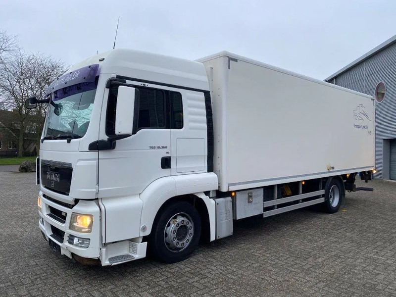 MAN TGS18.360 / HEATED BOX / FULL-AIR / PLATFORM / ONLY:392217 KM / MANUAL / EURO-4 / 2008 - Tovornjak zabojnik: slika 1 MAN TGS18.360 / HEATED BOX / FULL-AIR / PLATFORM / ONLY:392217 KM / MANUAL / EURO-4 / 2008 - Tovornjak zabojnik: slika 1
