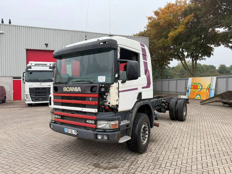 Scania 124-420 / ENGINE RUNNING / RETARDER / BIG AXLE / FULL-STEEL / ONLY: 540918 KM / OLD TACHO / AIRCO / MANUAL / EURO-3 / 2002 - Tovornjak-šasija: slika 1 Scania 124-420 / ENGINE RUNNING / RETARDER / BIG AXLE / FULL-STEEL / ONLY: 540918 KM / OLD TACHO / AIRCO / MANUAL / EURO-3 / 2002 - Tovornjak-šasija: slika 1